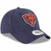 Men's Chicago Bears New Era Navy NE Core Fit 49FORTY Fitted Hat 2593999